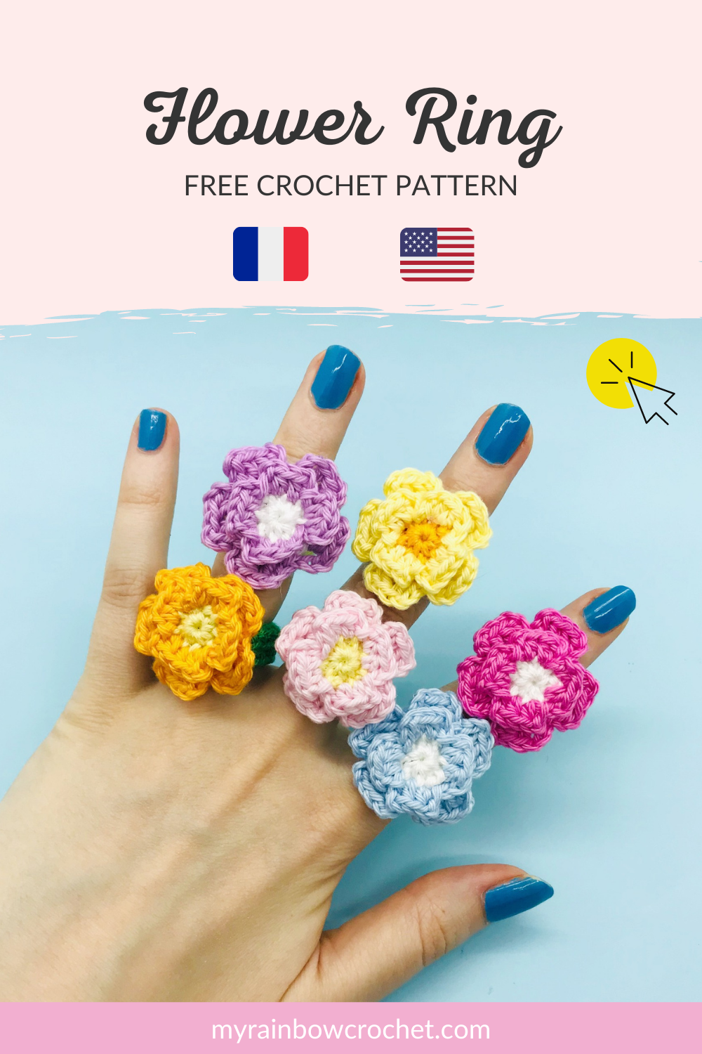 Whiskers & Wool: Flower Ring Decoration - Free Pattern